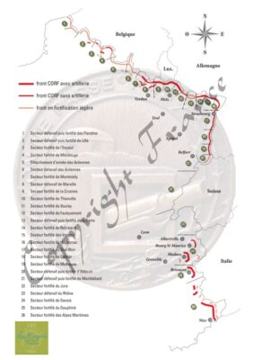 Carte de la ligne Maginot